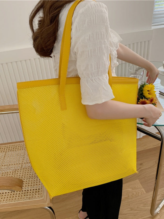 【国内発送即納】Big mesh tote_HL33108754