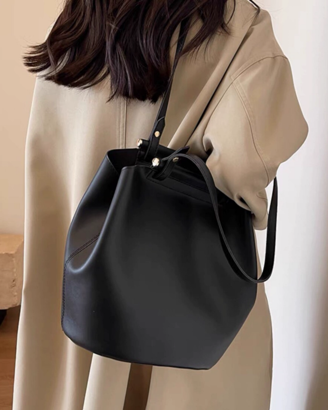 黑色夾扣手提包_BDHL7809