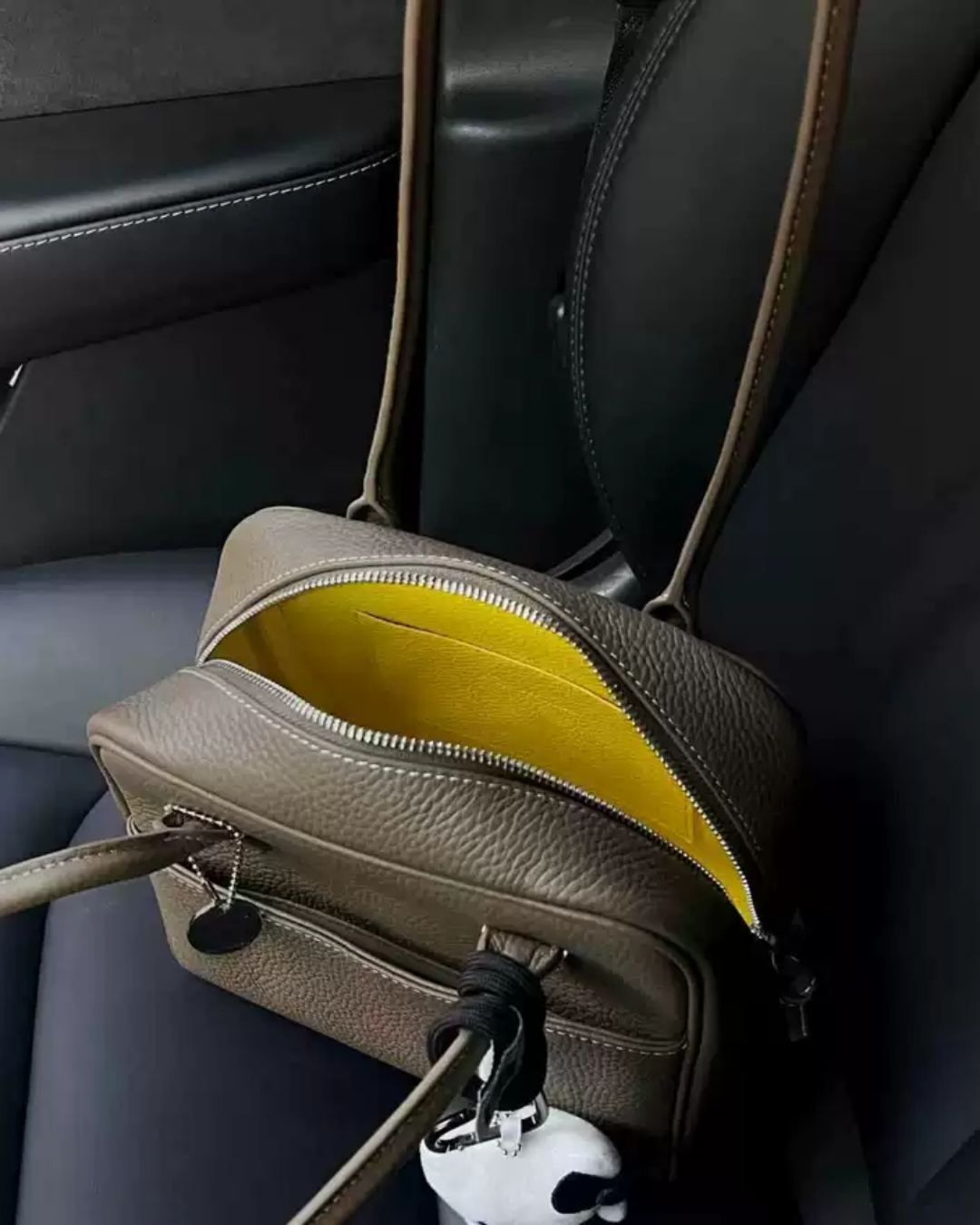 Gray Compact Tote Bag_BDHL7810