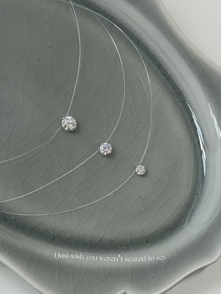 Moissanite Invisible Necklace_BDHL7679