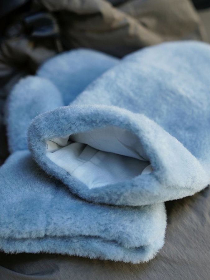 Faux Fur 2WAY Mitten Gloves HL4228