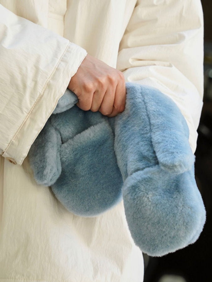 Faux Fur 2WAY Mitten Gloves HL4228