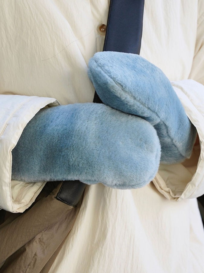 Faux Fur 2WAY Mitten Gloves HL4228