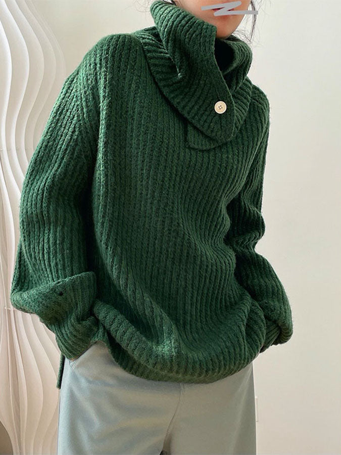 2way 捲高領針織 H3370