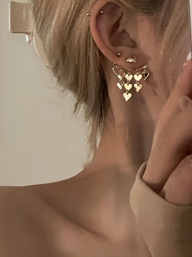 2WAY Heart Earrings (Pair) HL9563