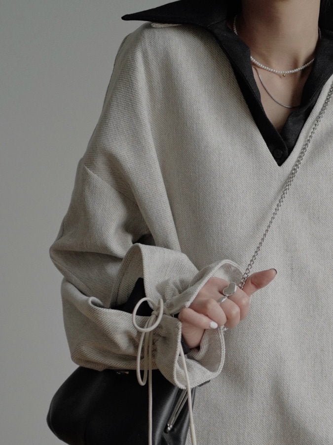 Long tail polo skipper pullover HL3877