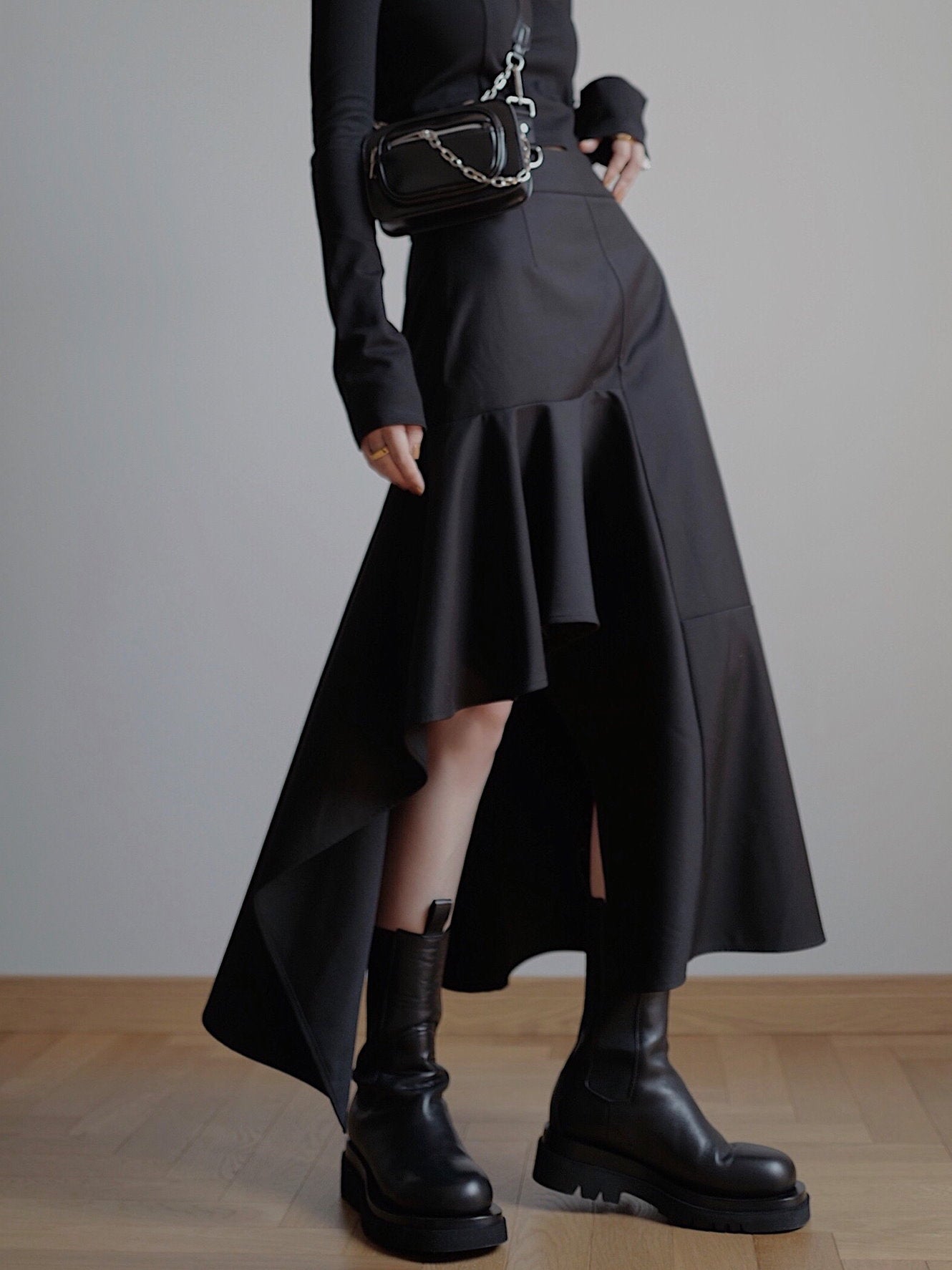 不對稱喇叭裙_9050