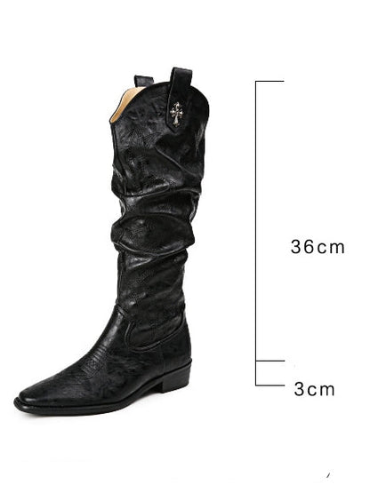 Pointed toe western cowboy boots_BDHL5318