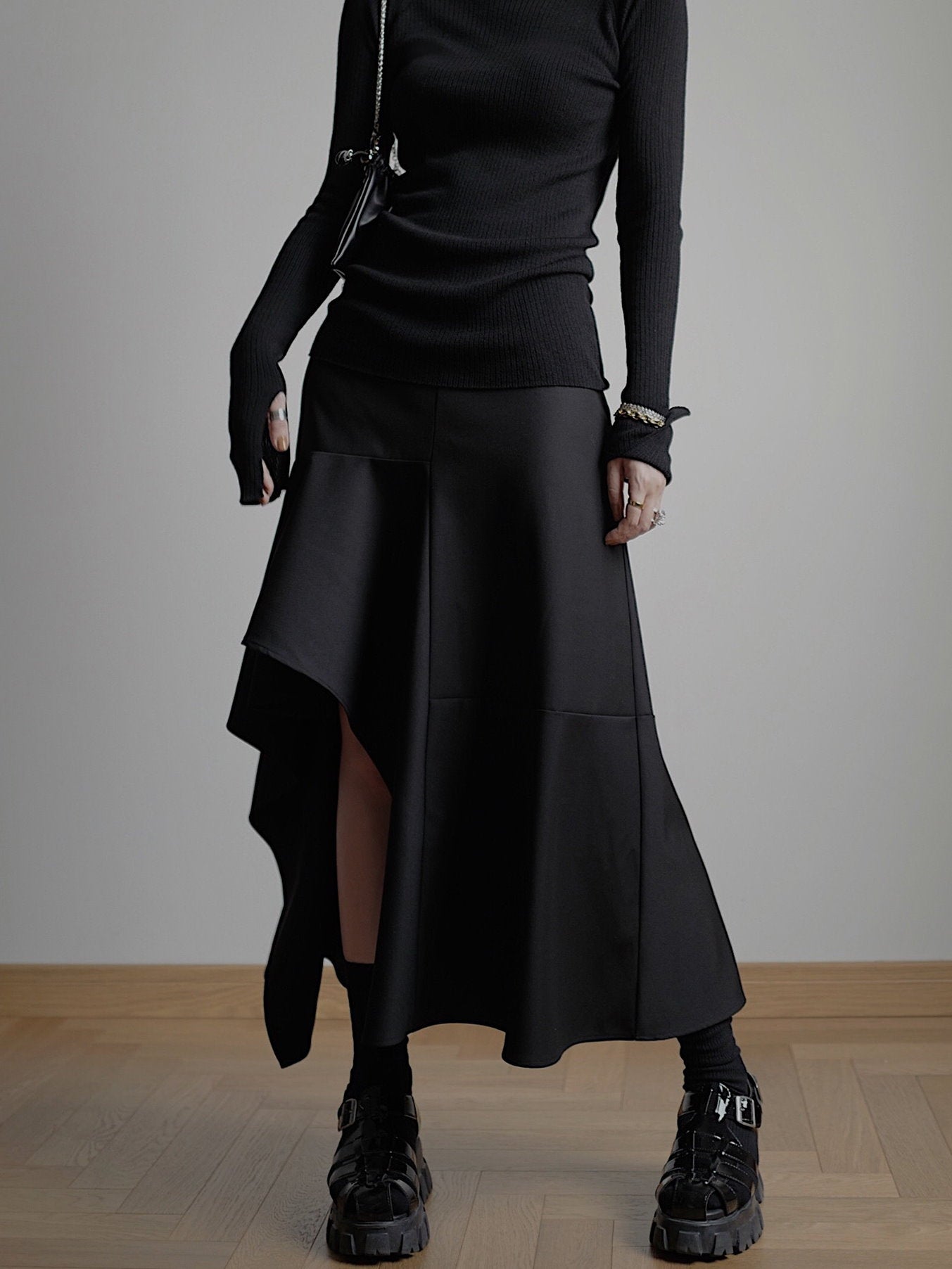 不對稱喇叭裙_9050