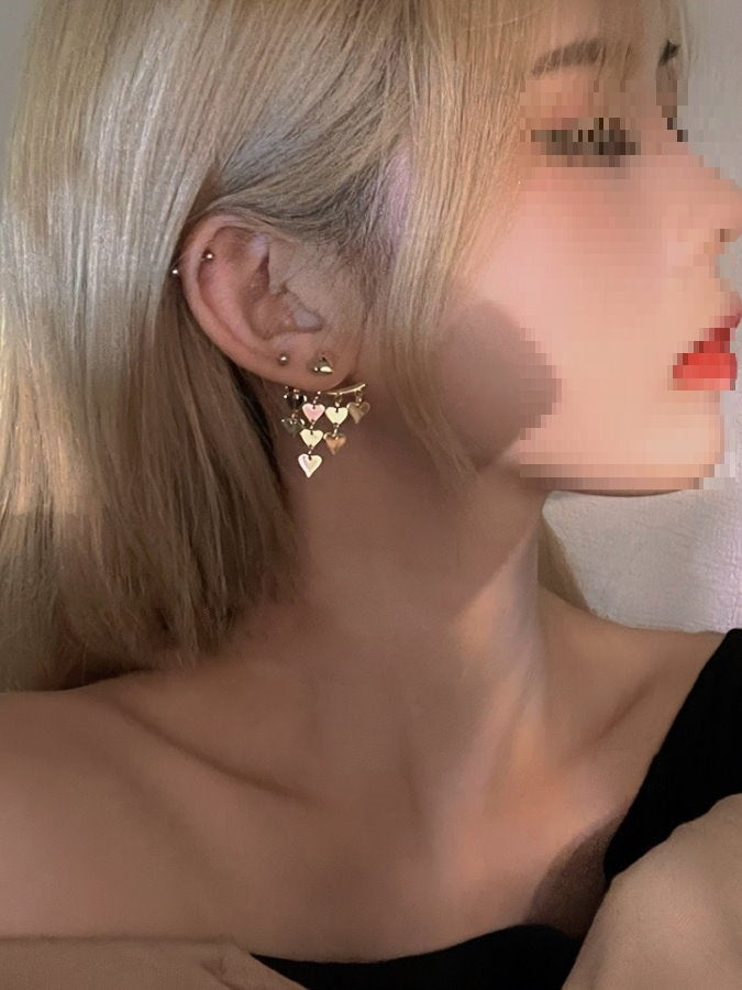 2WAY Heart Earrings (Pair) HL9563