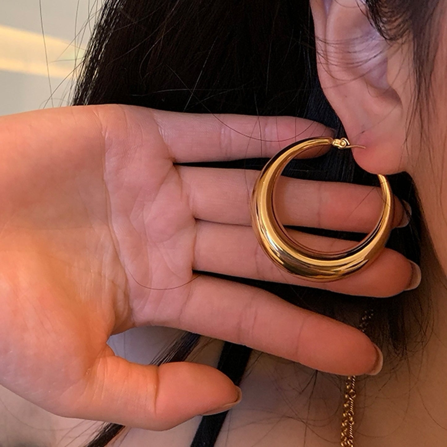 Minimalist Hoop Earrings 5519