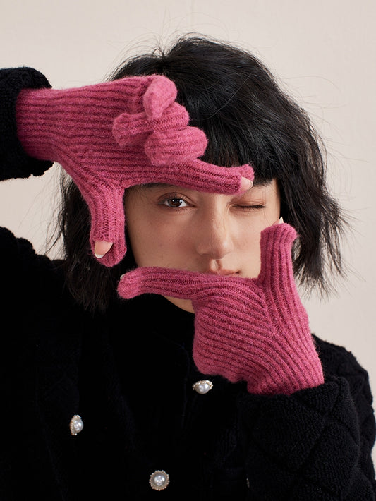 Wool blend touch screen gloves_BDHL5471 - HELROUS