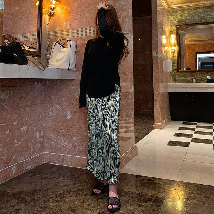 Retro pleated skirt 8871