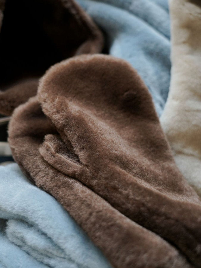 Faux Fur 2WAY Mitten Gloves HL4228