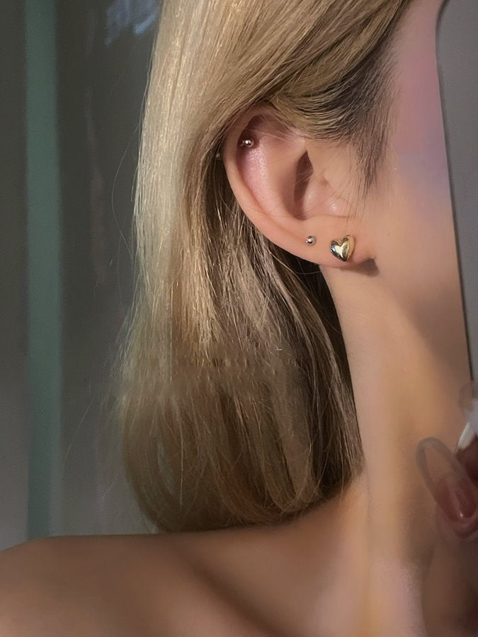 2WAY Heart Earrings (Pair) HL9563