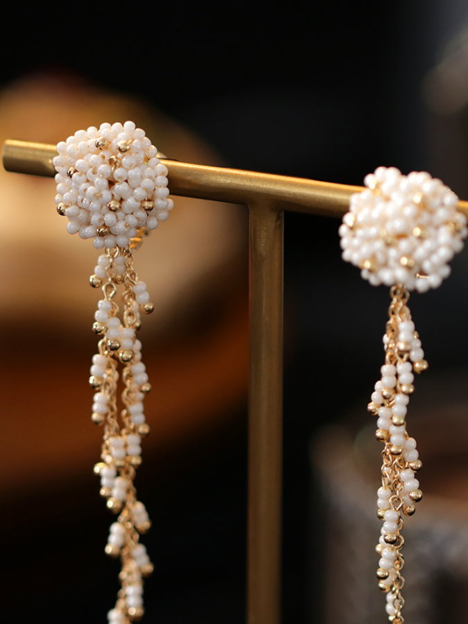 Beaded Bouquet Earrings HL3943