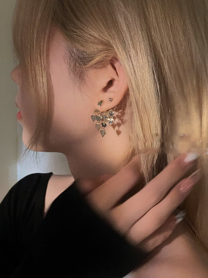 2WAY Heart Earrings (Pair) HL9563
