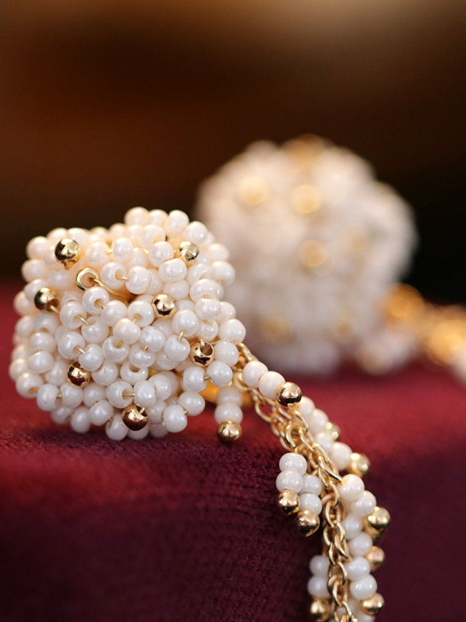 Beaded Bouquet Earrings HL3943