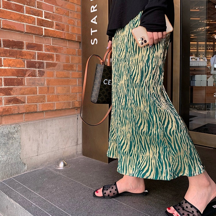 Retro pleated skirt 8871