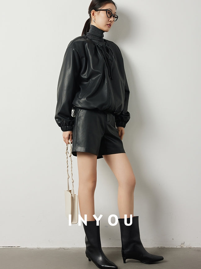 Eco leather jacket or short pants_BDHL5476