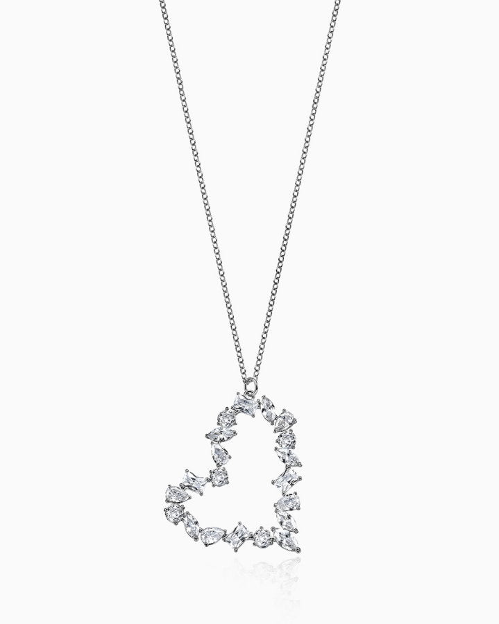 Zircon Heart Earrings Pendant Head HL9777