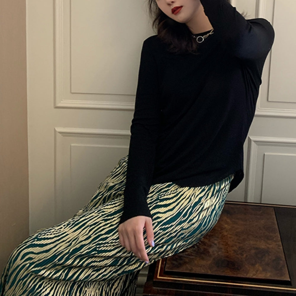 Retro pleated skirt 8871