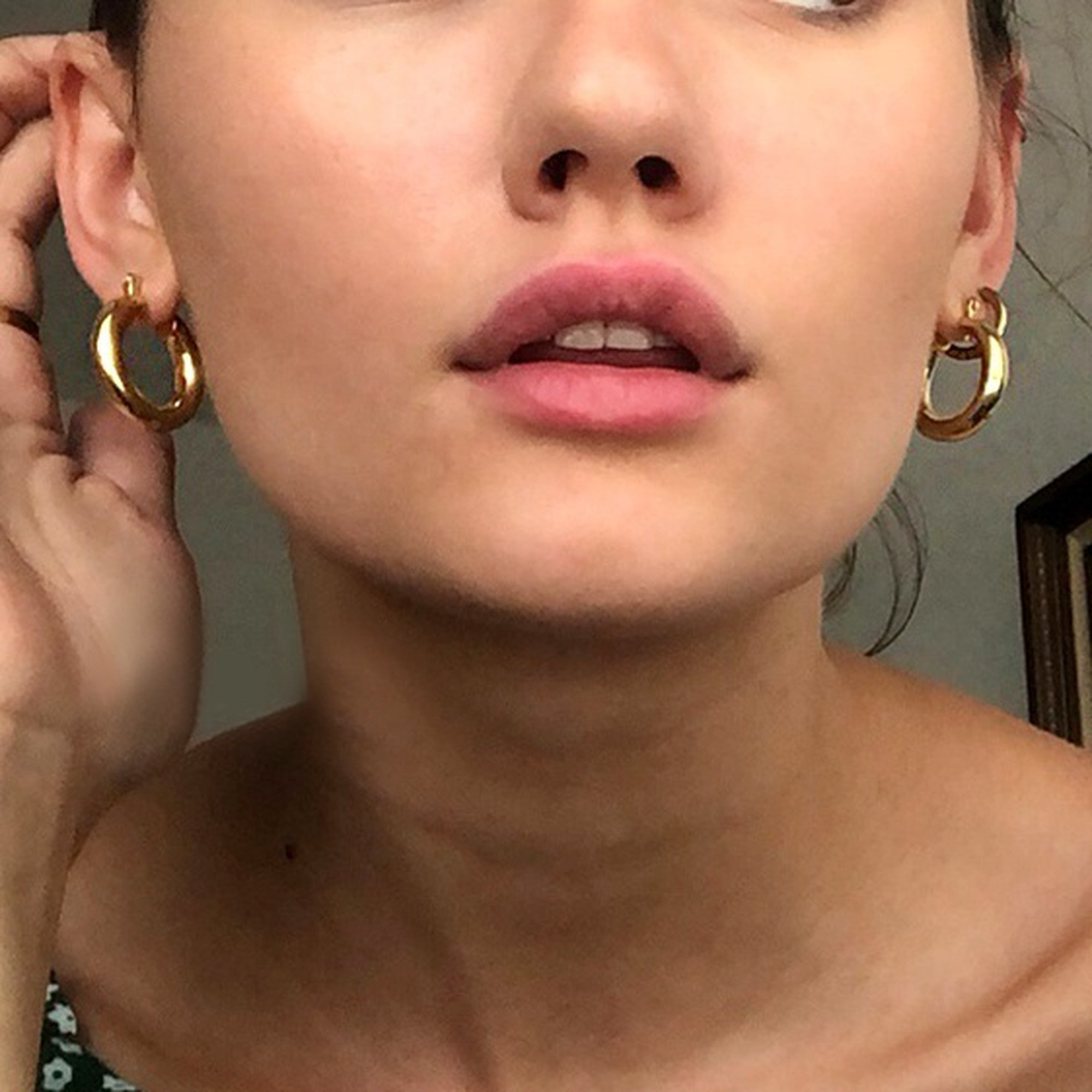 Circle Gold Earrings_5695