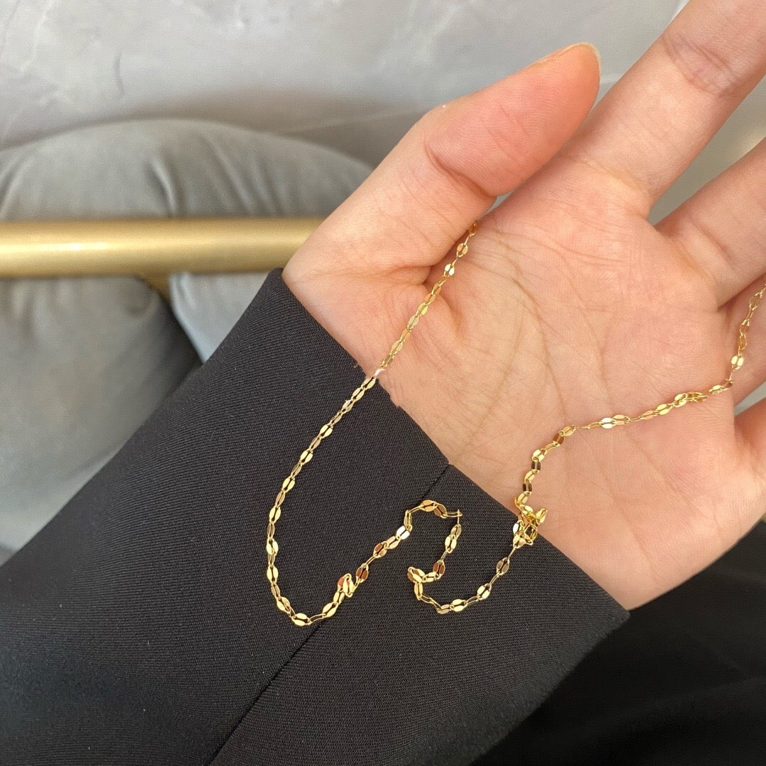 【即納】Petal Chain Skin Necklace_LCHK/N0001