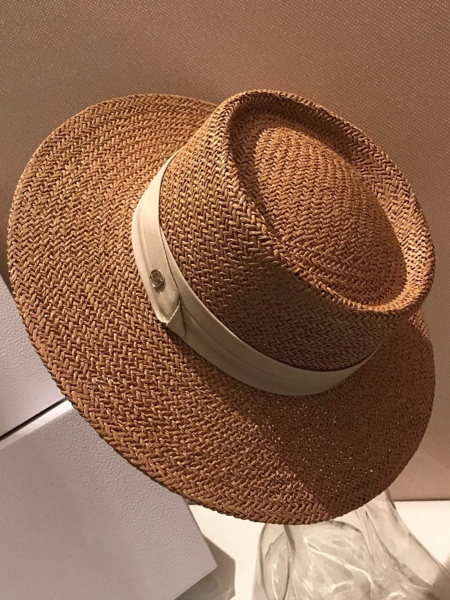 Ribbon Design Straw Hat 9009