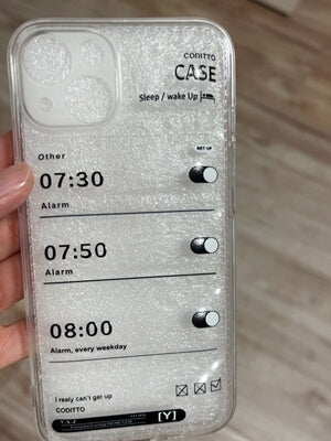 Clear Like Down Alarm iPhone Case_HL3699