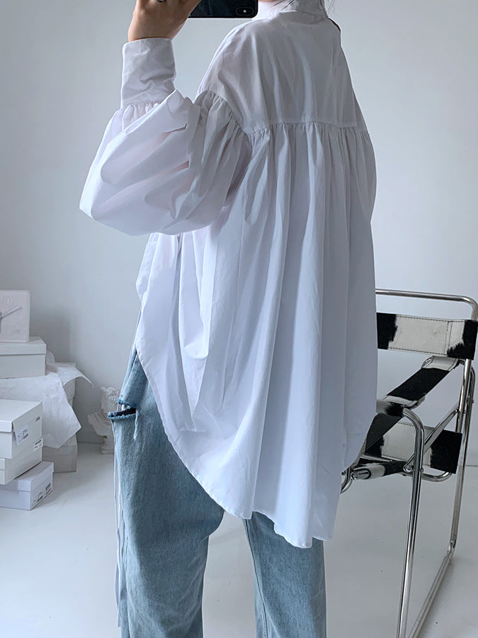 Shirring Volume Blouse H3338