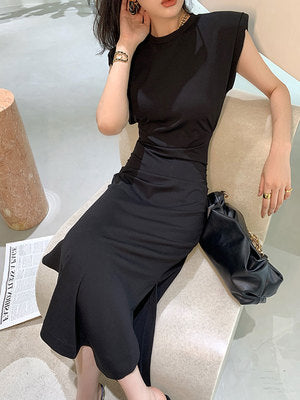 Power Show No Sleeve Dress_HL3400