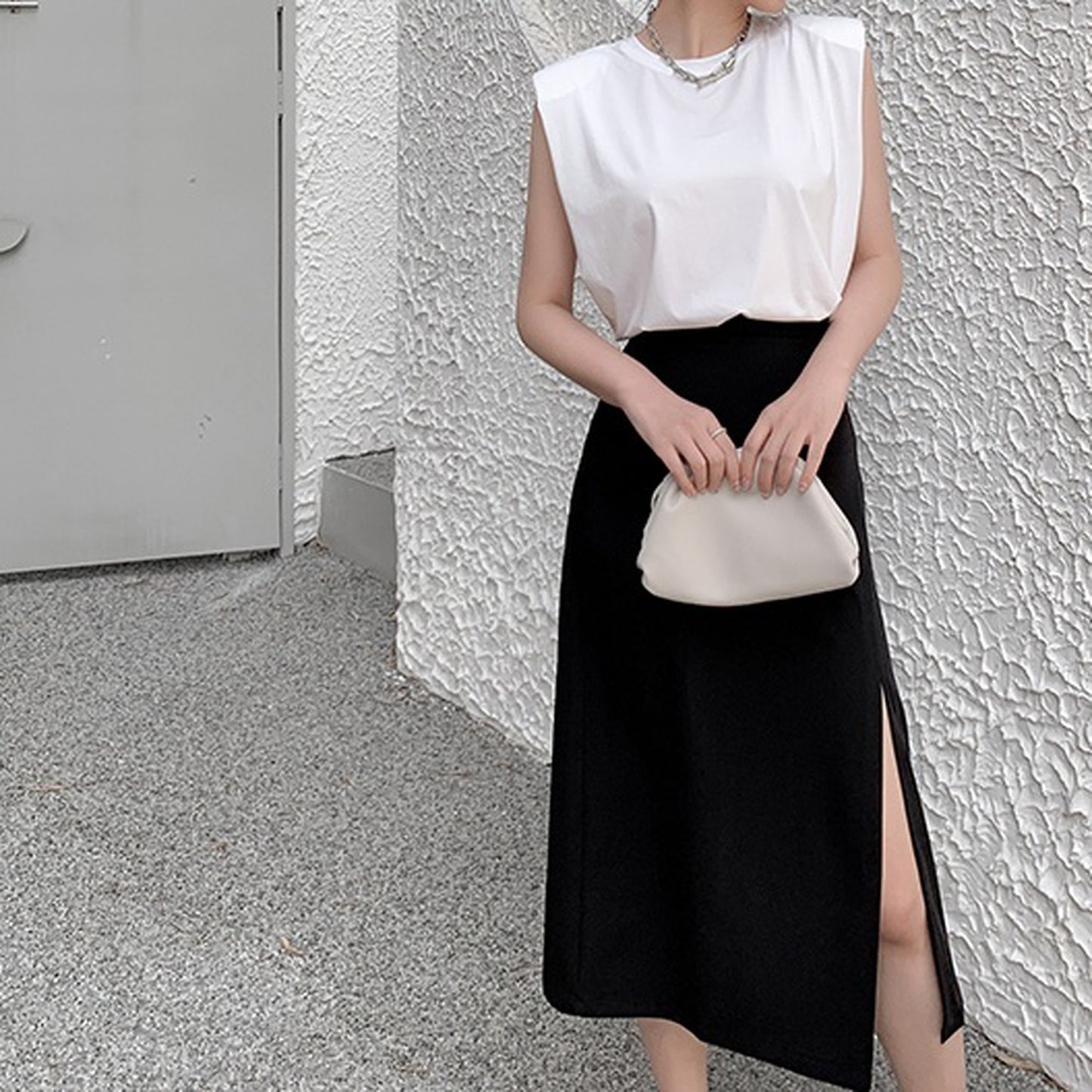 Shoulder pad T shirt 5711