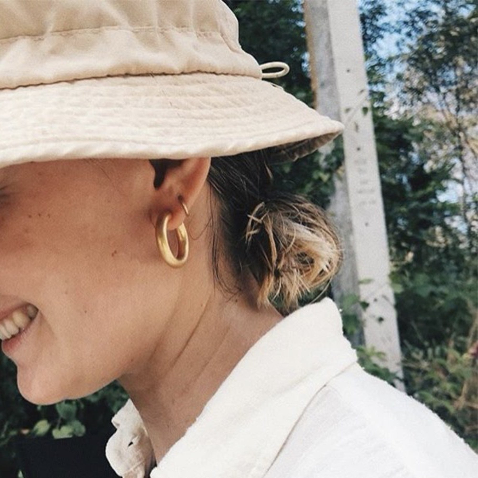 Circle Gold Earrings_5695