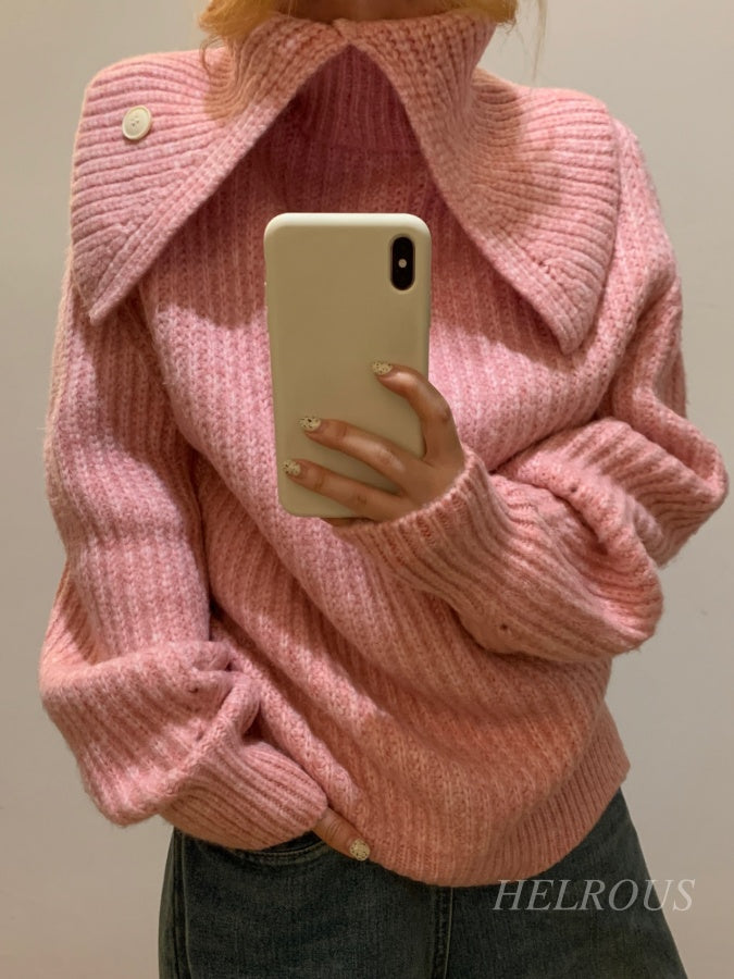 2way 捲高領針織 H3370