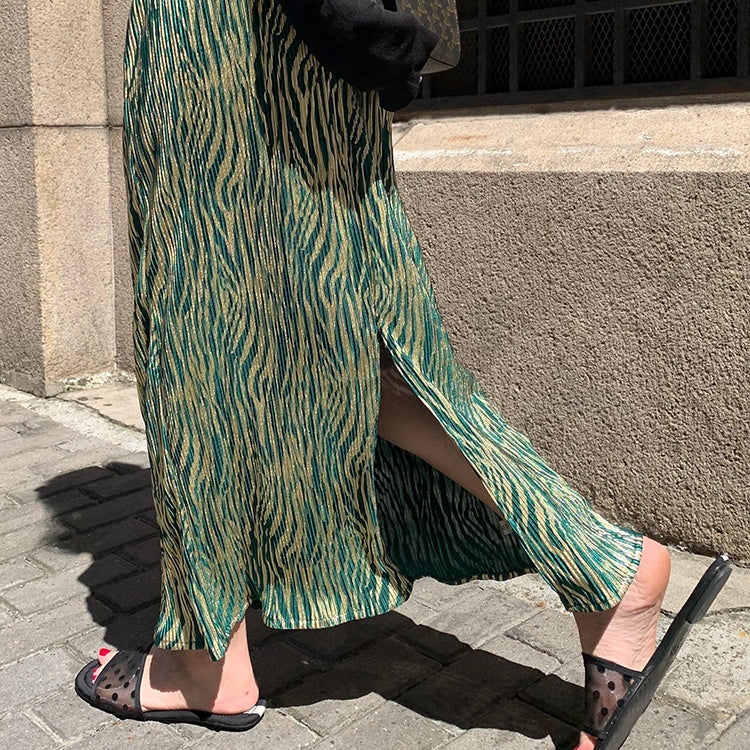 Retro pleated skirt 8871