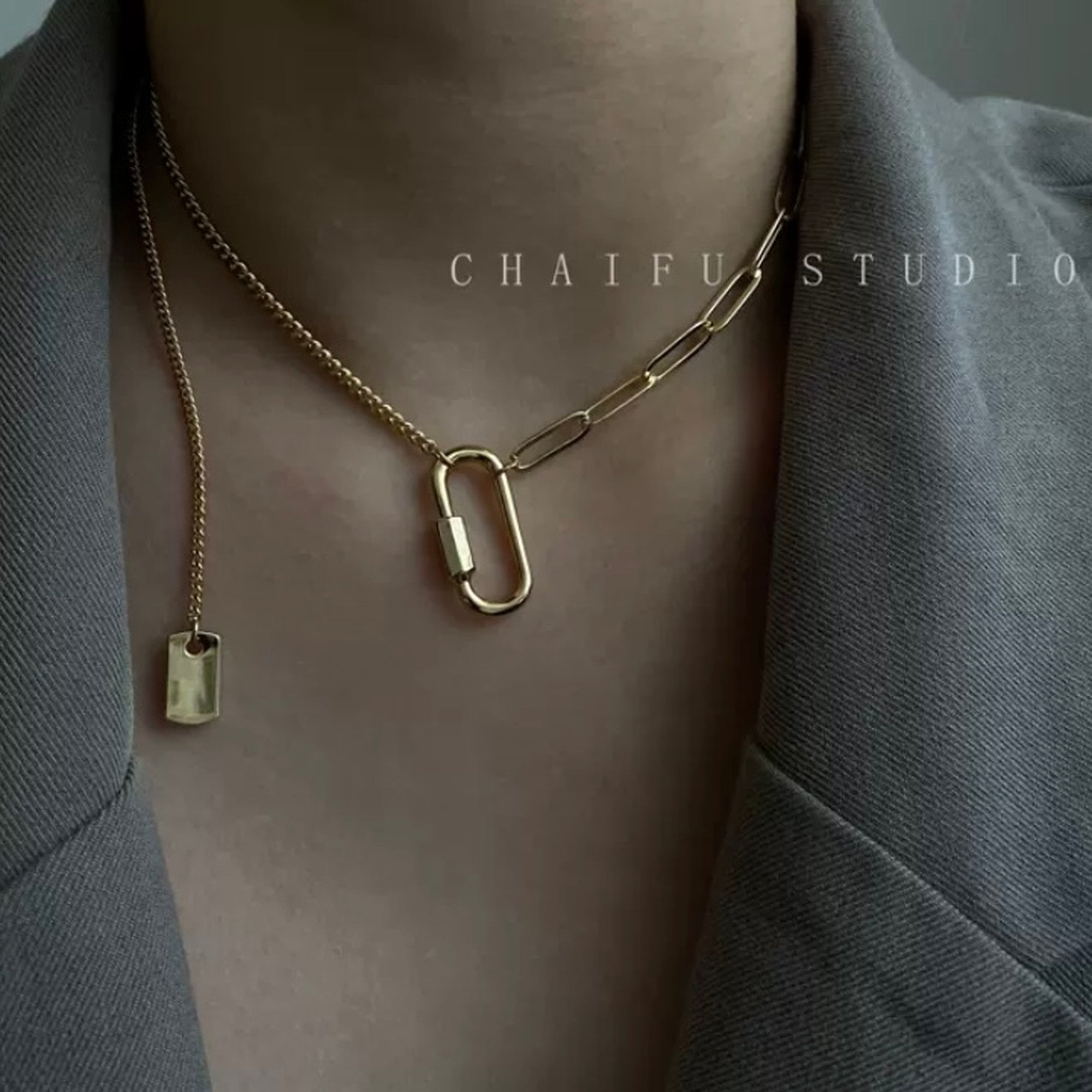 clip chain necklace 8837