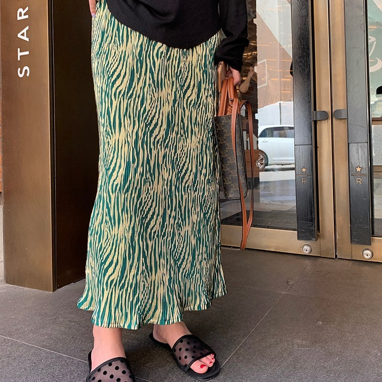 Retro pleated skirt 8871