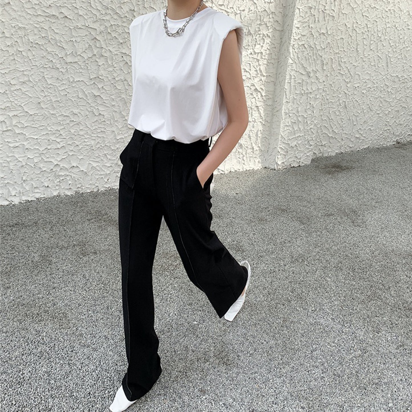 Shoulder pad T shirt 5711
