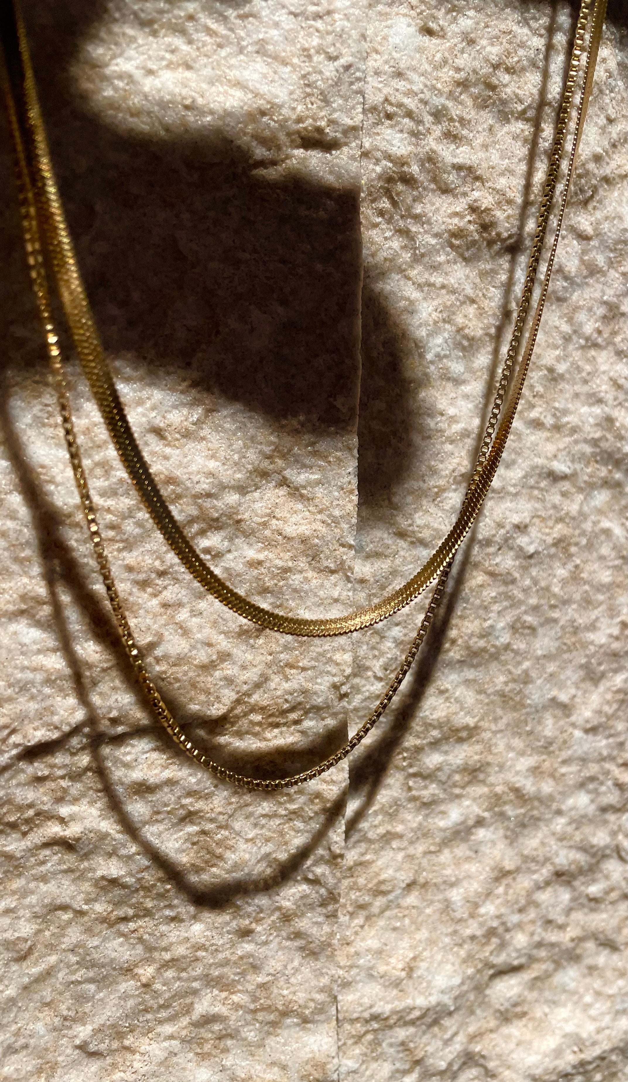 Snake Double Chain Necklace_N0006