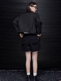 Notched lapel short jacket_BDHL4705