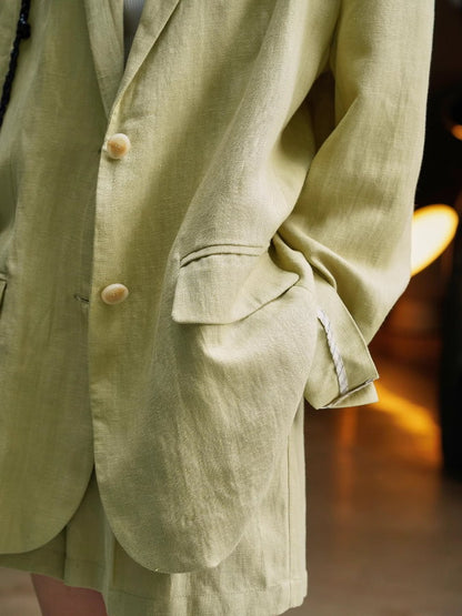 Tencel Linen Tailored Jacket_BDHL4798