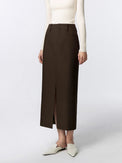 Front slit straight skirt_BDHL5024 - HELROUS