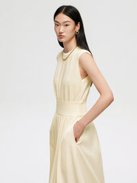 Waist-Switching Sleeveless Dress_BDHL4651