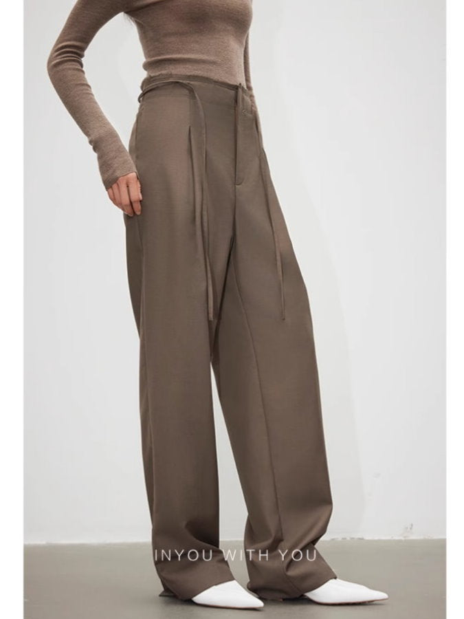 Cutaway Waist Wide Leg Pants_BDHL4907