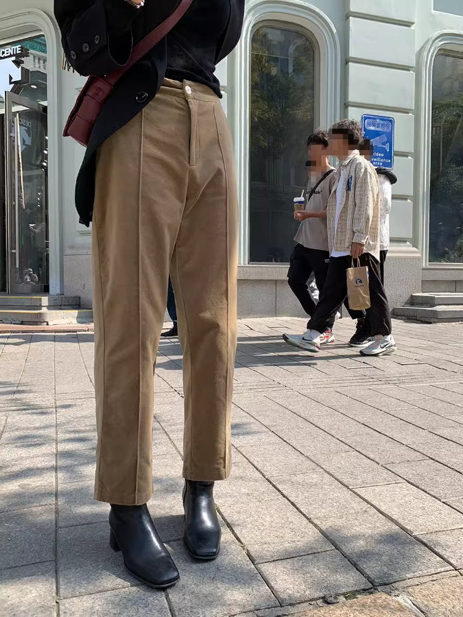 Corduroy cigarette pants_BDHL5129