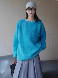 Mohair rib knit sweater_BDHL4993