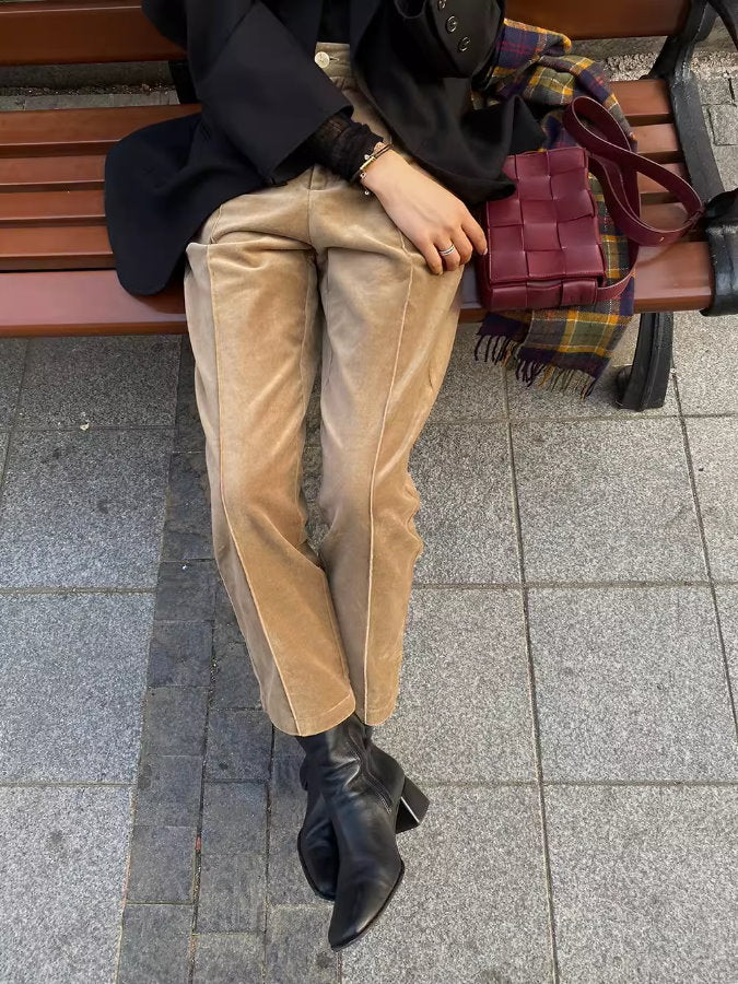 Corduroy cigarette pants_BDHL5129