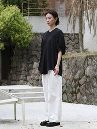 Lantern Sleeve Loose T-Shirt_BDHL4590