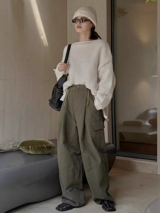 High-waisted cargo pants_BDHL4989